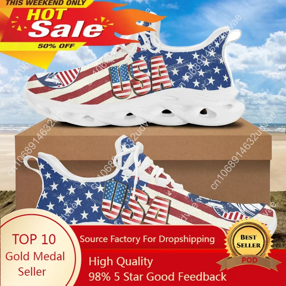 Women'S Shoes Liberty - 7.4 Amerikan Bayrağı Özgürlük Heykeli Desenli