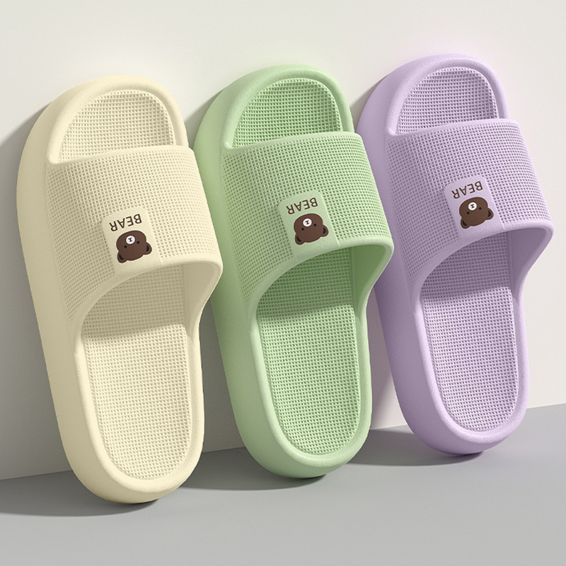Women'S Shoes Cloud - Sevimli Ayı Kalın Platform Terlik Kadınlar