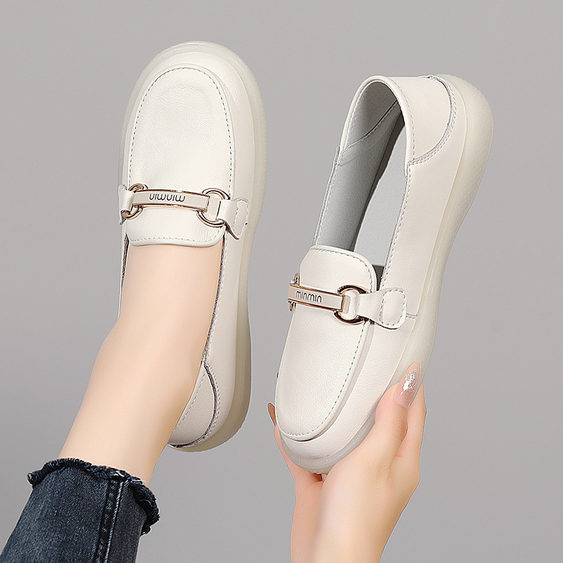Women'S Shoes Round Toe - Yeni Kadın Rahat, Bağcıksız Mary Jane
