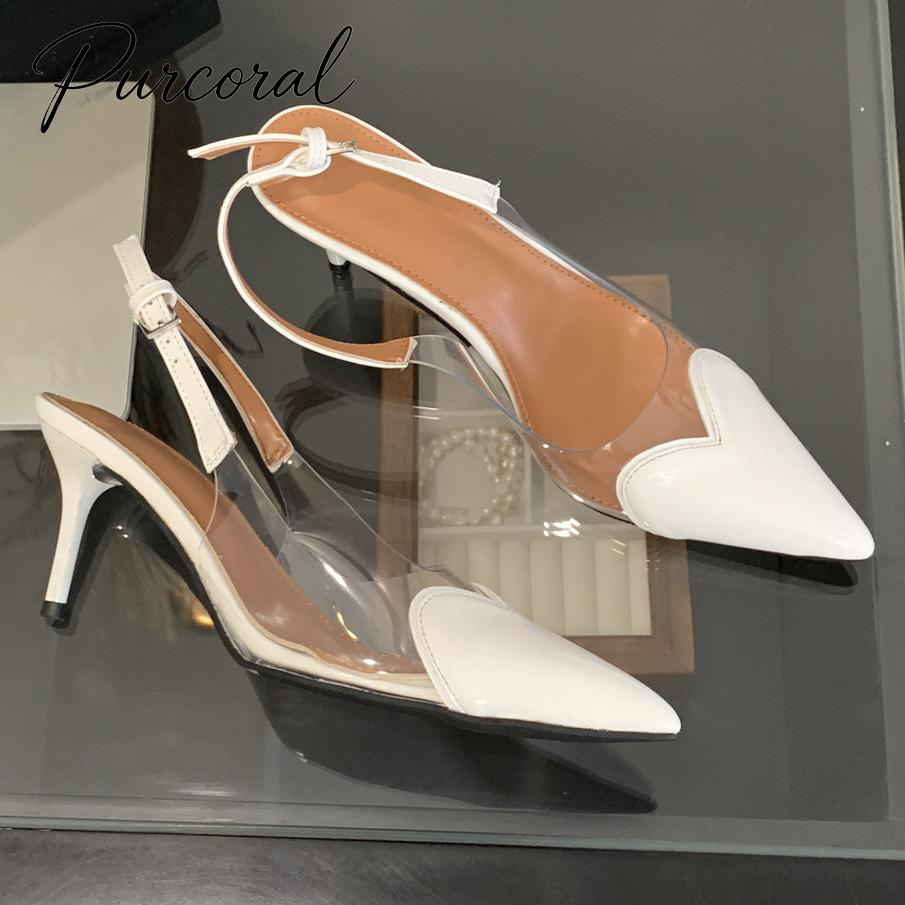 Clear Strap Heel - Purcoral 2026 Yeni Kalp Uçlu Kadın