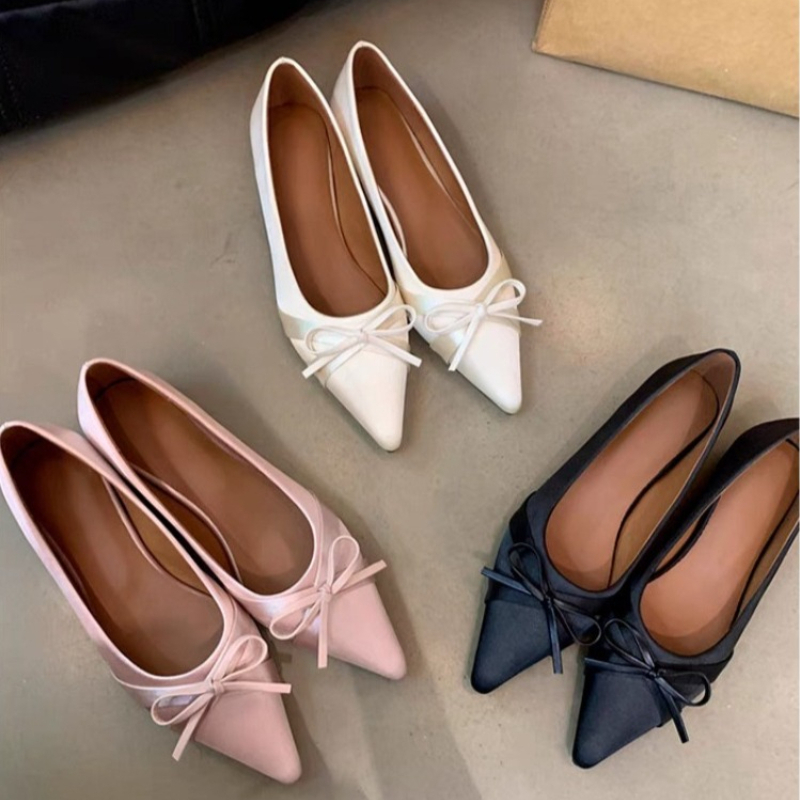 Women Shoes With Heels - Yazlık Yeni Stil Şifon Moda Tatlı