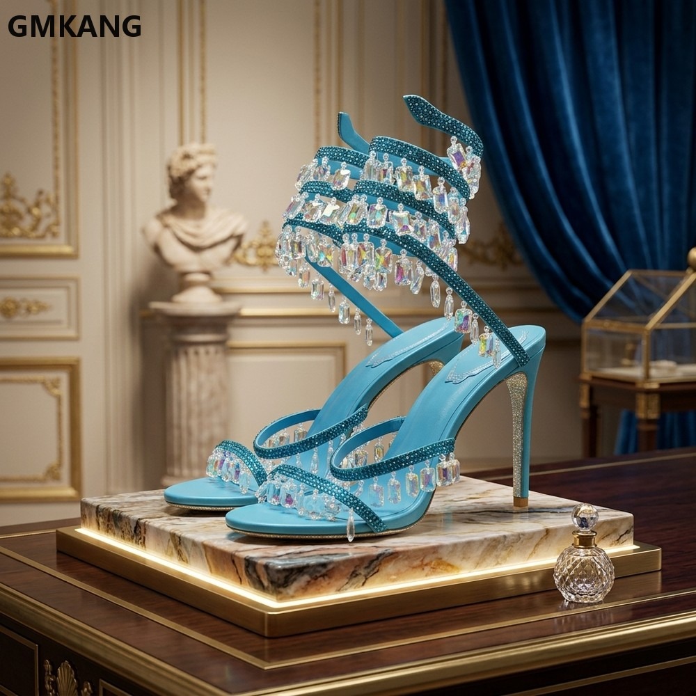 Gladiator Sandal Women - Kadın Taklidi Stiletto Sandalet Yüksek Topuklu