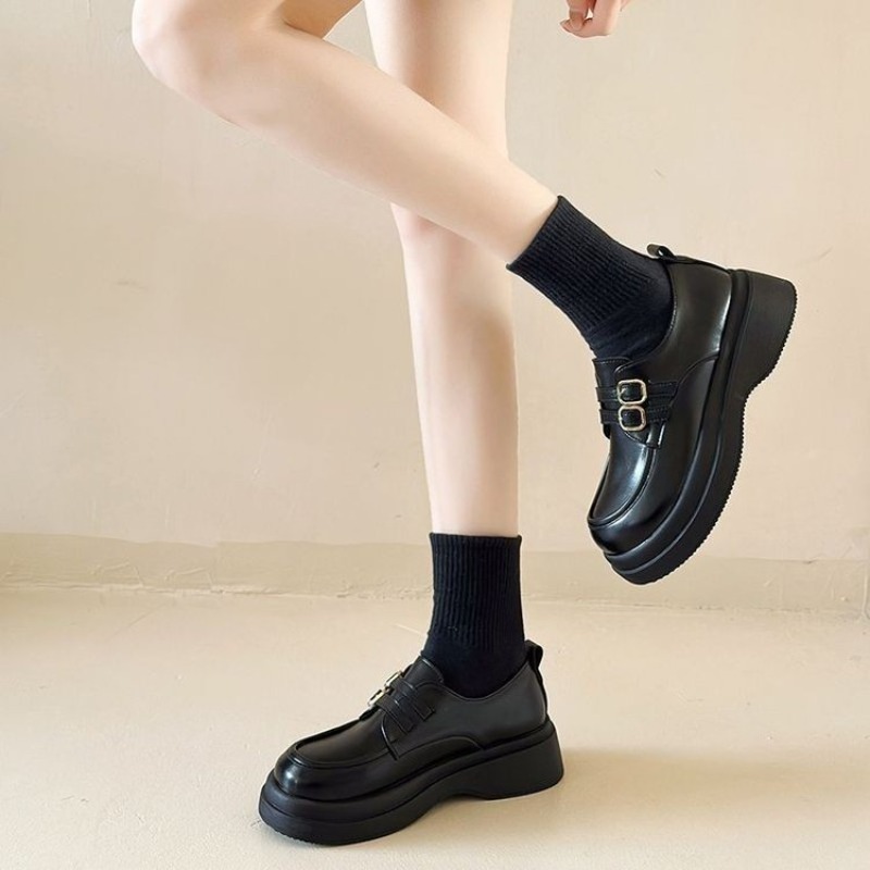 Şık Kadınlar İçin Kalın Tabanl - Women'S Shoes Loafers Black incelemesi ve fiyatı