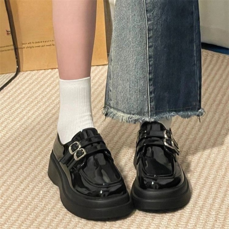 Şık Kadınlar İçin Kalın Tabanl - Women'S Shoes Loafers Black incelemesi ve fiyatı