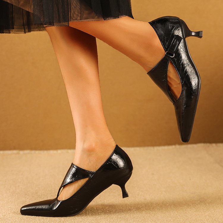 Kadınlar için Koyu Retro Kedi  - Women'S Shoes Kitten Heels incelemesi ve fiyatı