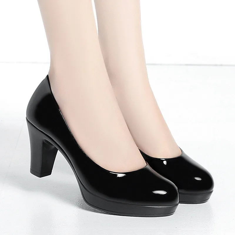 6cm 8cm Büyük Beden 34-42 Zari - Patent Leather Pump incelemesi ve fiyatı