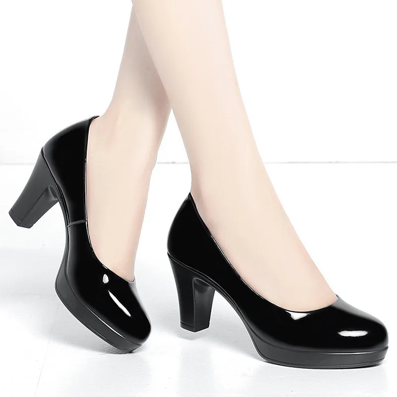 6cm 8cm Büyük Beden 34-42 Zari - Patent Leather Pump incelemesi ve fiyatı