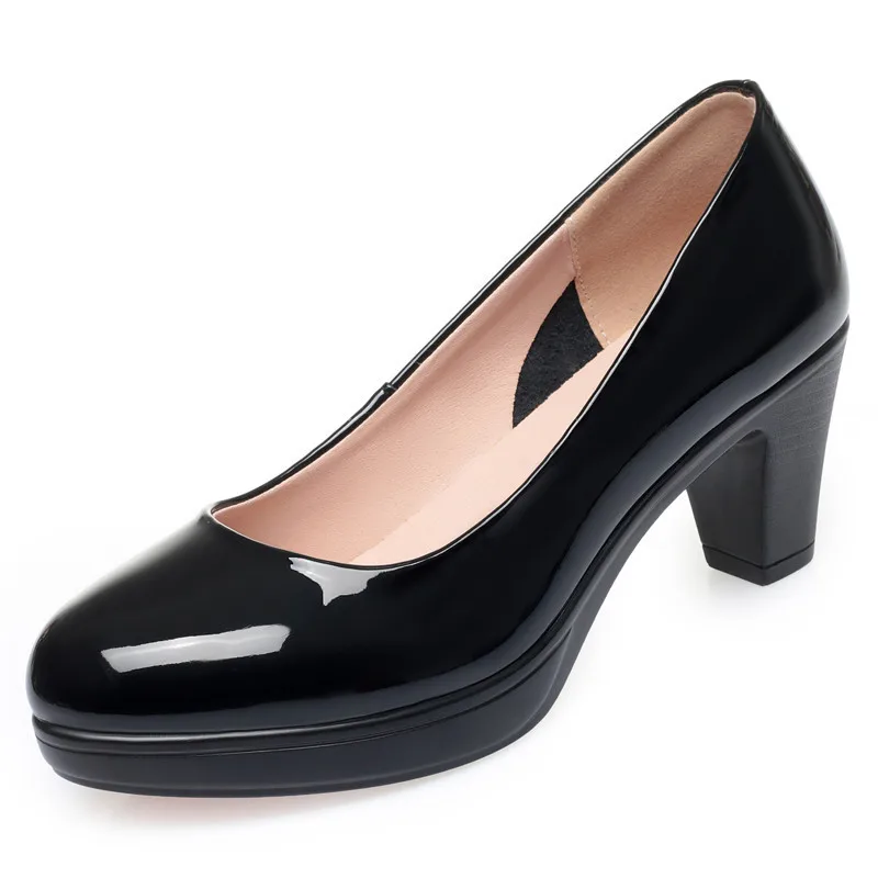 6cm 8cm Büyük Beden 34-42 Zari - Patent Leather Pump incelemesi ve fiyatı