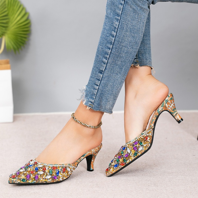 Lüks Taşlı Kitten Topuklu Terl - Women'S Shoes Kitten Heels incelemesi ve fiyatı