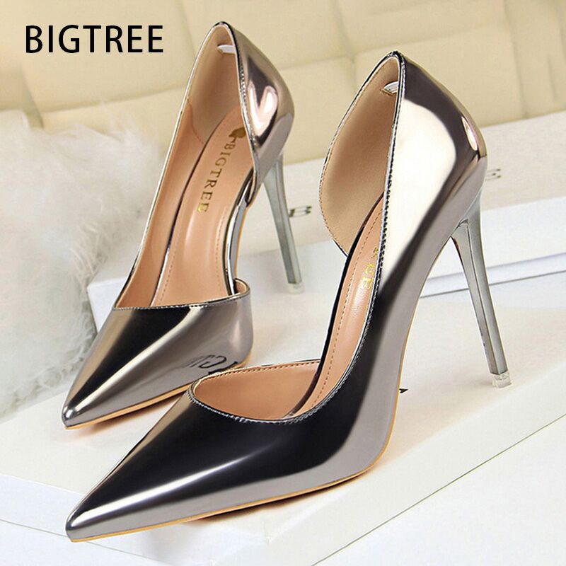BIGTREE Ayakkabılar Seksi Kadı - Patent Leather Pump incelemesi ve fiyatı