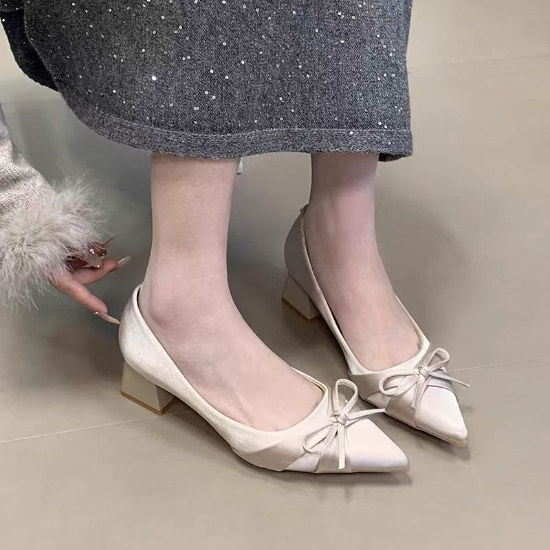 Retro Orta Boy Tek Ayakkabılar - Women Shoes With Heels incelemesi ve fiyatı