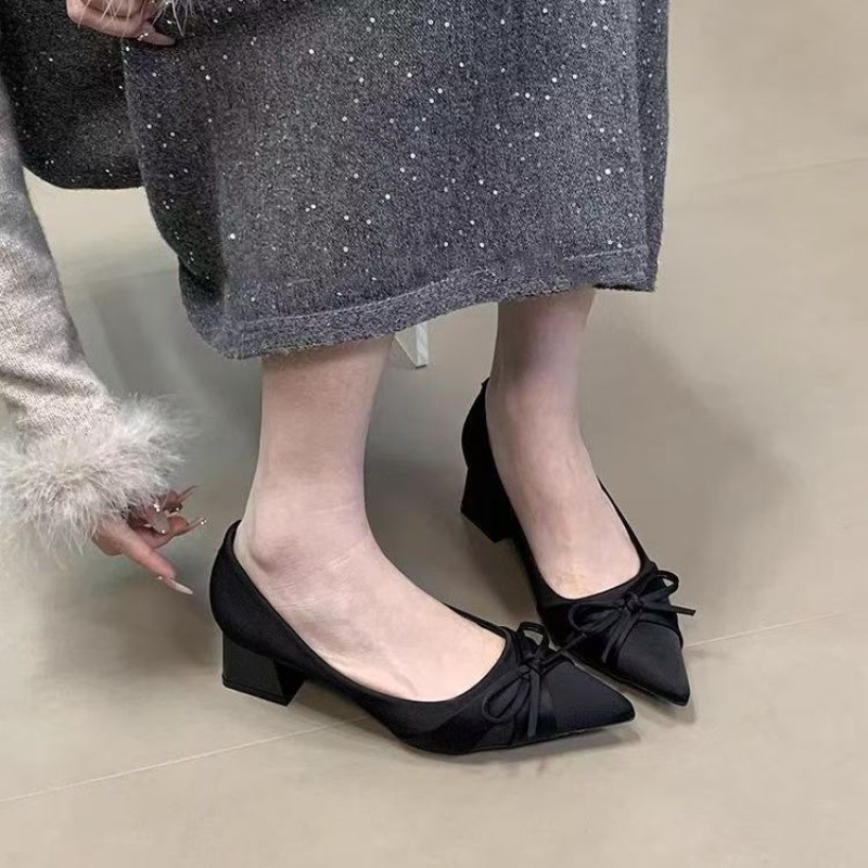 Retro Orta Boy Tek Ayakkabılar - Women Shoes With Heels incelemesi ve fiyatı