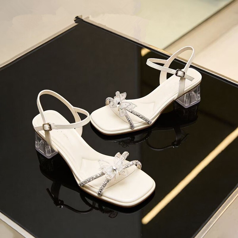 Kadınlar için Taşlı Deniz Yıld - Clear Strap Heel incelemesi ve fiyatı