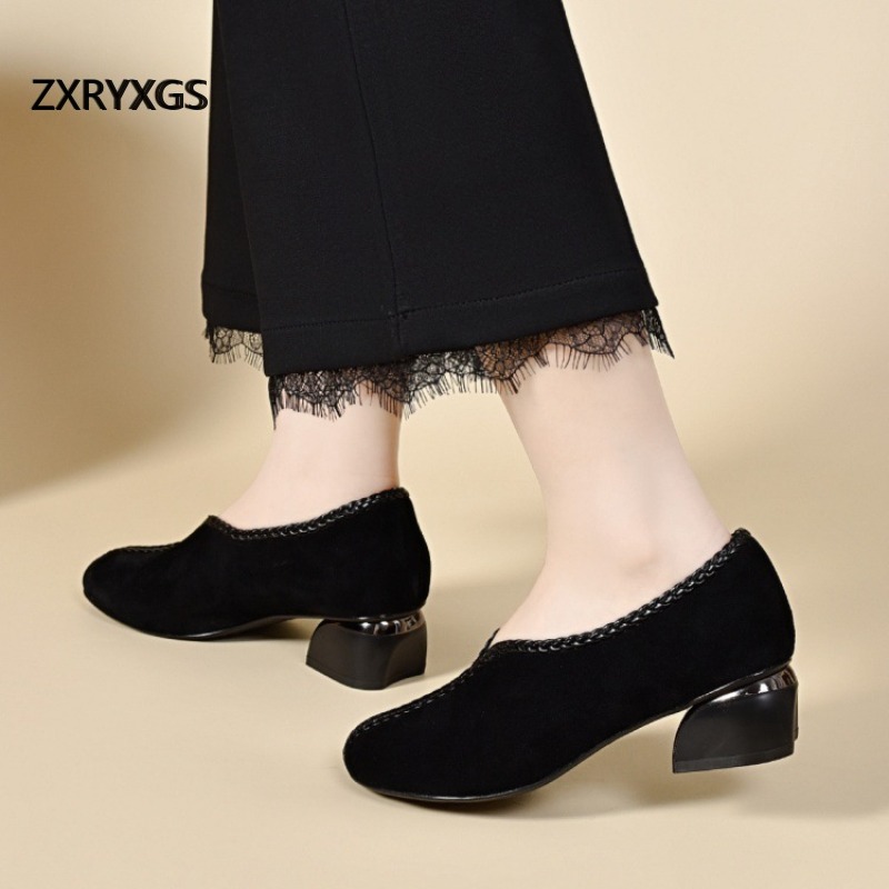 ZXRYXGS Premium Mat Deri Siyah - Women Shoes Size 4 In Cm incelemesi ve fiyatı