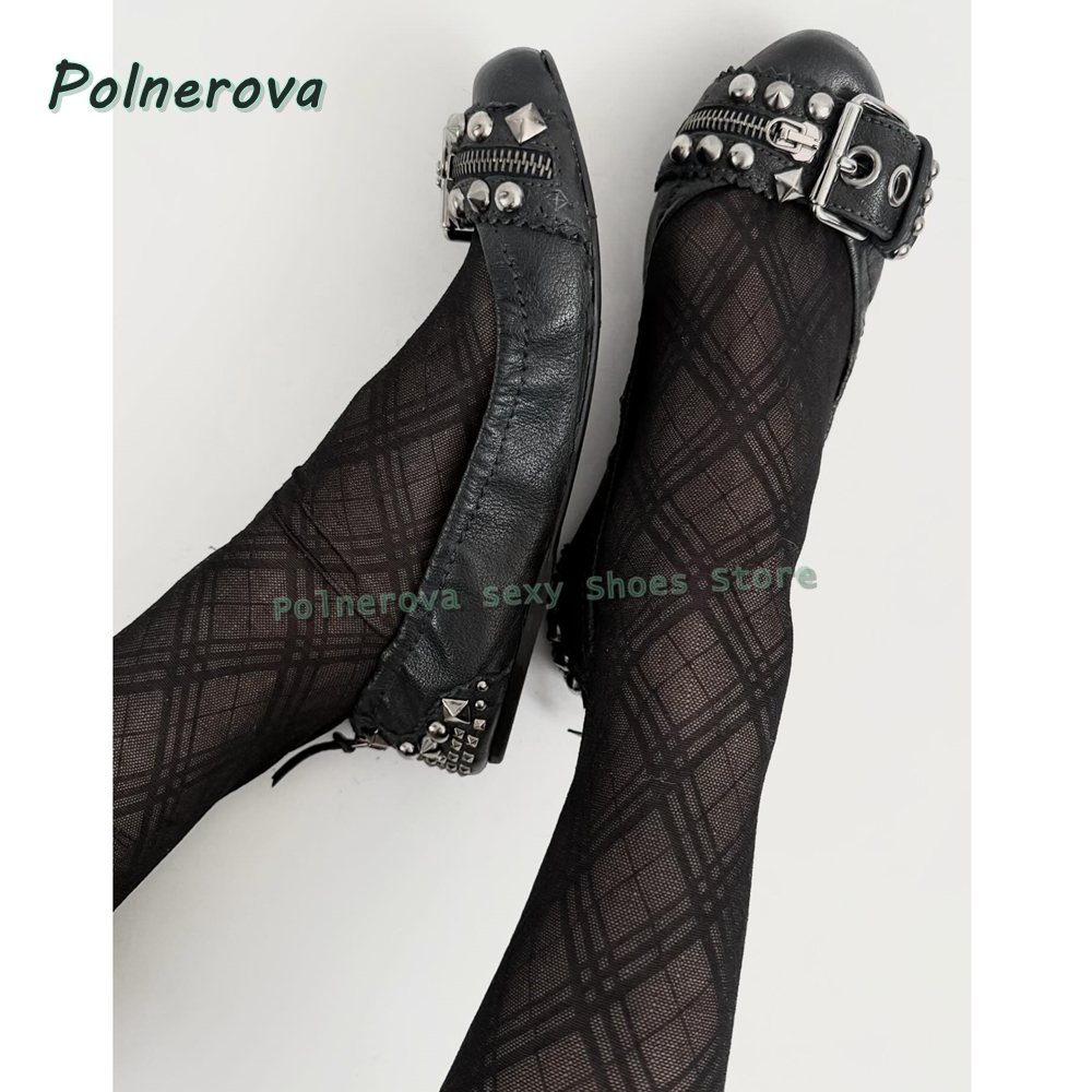Perçinli Tokalı Mary Jane Ayak - Women'S Shoes Round Toe incelemesi ve fiyatı