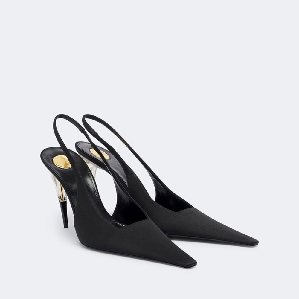 Kadınlar için Saten Sivri Uçlu - Clear Strap Heel incelemesi ve fiyatı