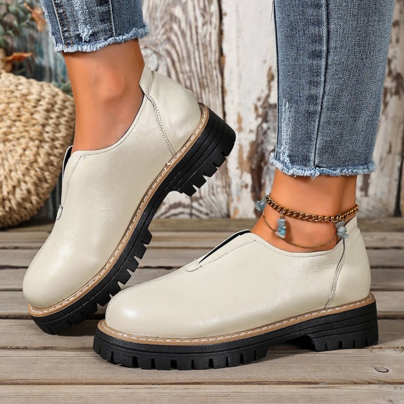 Retro İngiliz Tarzı Kadın Ayak - Women'S Shoes Round Toe incelemesi ve fiyatı