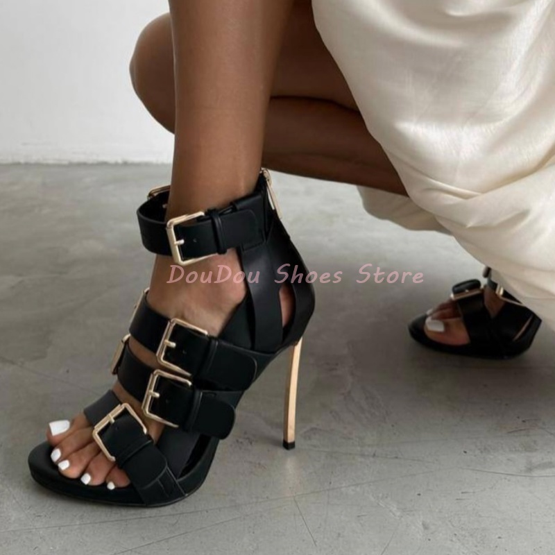 Siyah Kemer Tokalı Açık Burun  - Women'S Shoes Trendy incelemesi ve fiyatı
