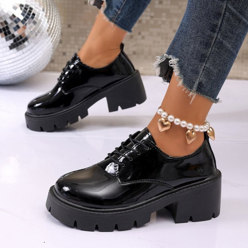2026 Yeni Kadın Bahar Siyah Pl - Women'S Shoes Loafers Black incelemesi ve fiyatı