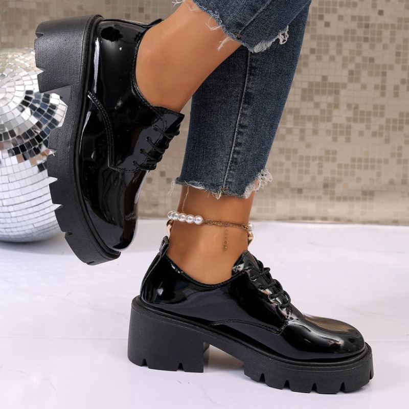 2026 Yeni Kadın Bahar Siyah Pl - Women'S Shoes Loafers Black incelemesi ve fiyatı