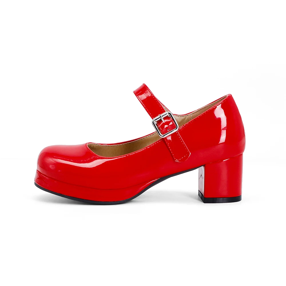 Yepyeni Rahat Turuncu Siyah Ka - Patent Leather Pump incelemesi ve fiyatı