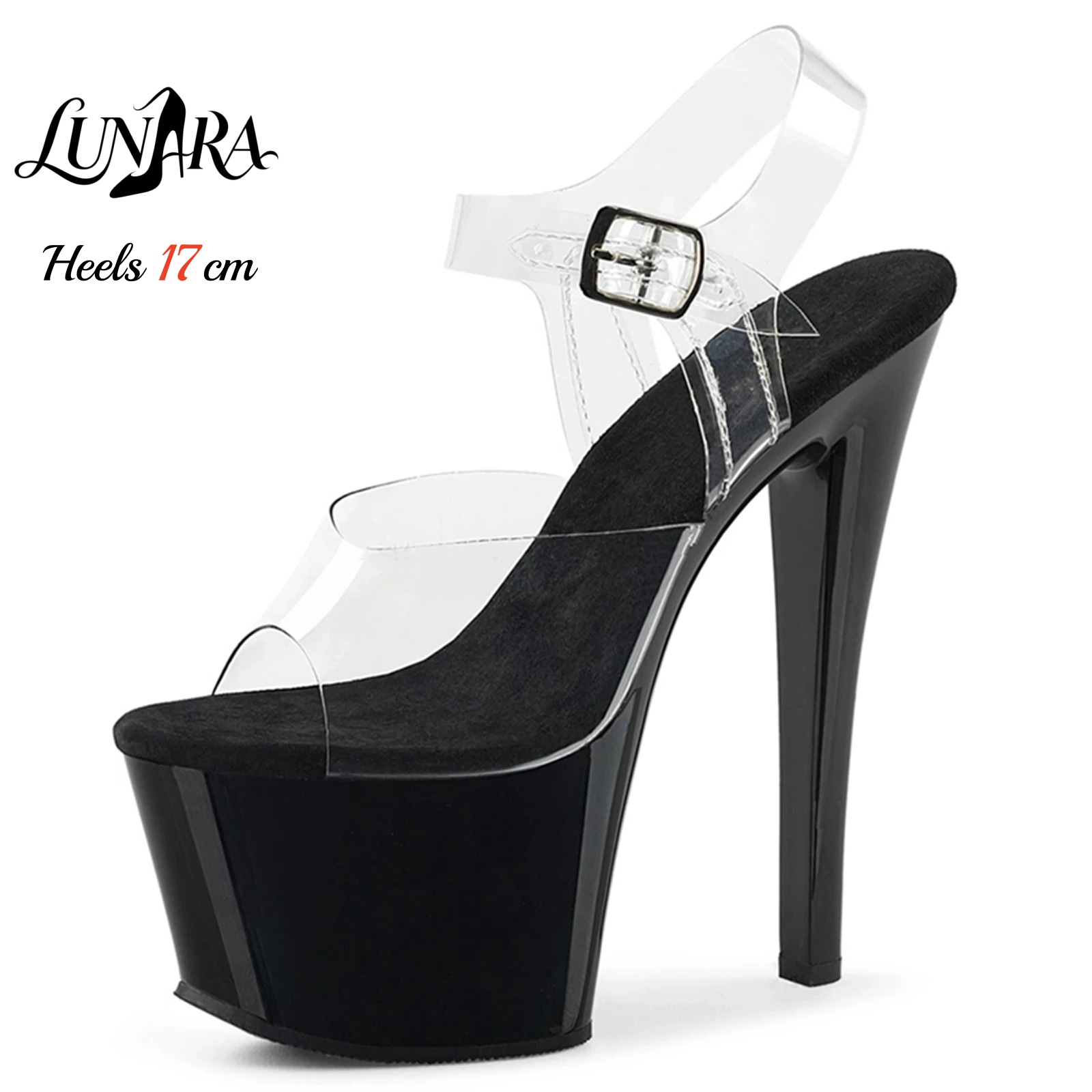17cm/7 İnç Şeffaf Topuklu Plat - Clear Strap Heel incelemesi ve fiyatı