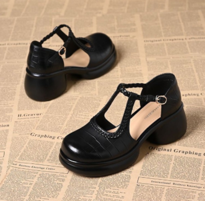 Kadın Siyah Timsah Desenli Mar - Women Shoes With Heels incelemesi ve fiyatı