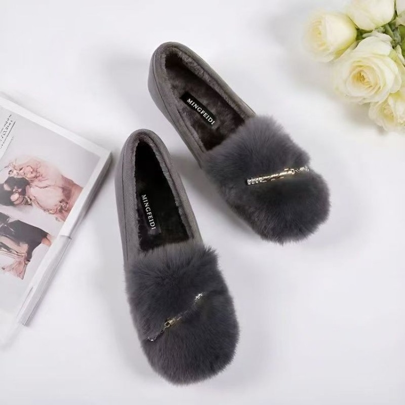Siyah Tüylü Kadın Loafer Ayakk - Women'S Shoes Loafers Black incelemesi ve fiyatı