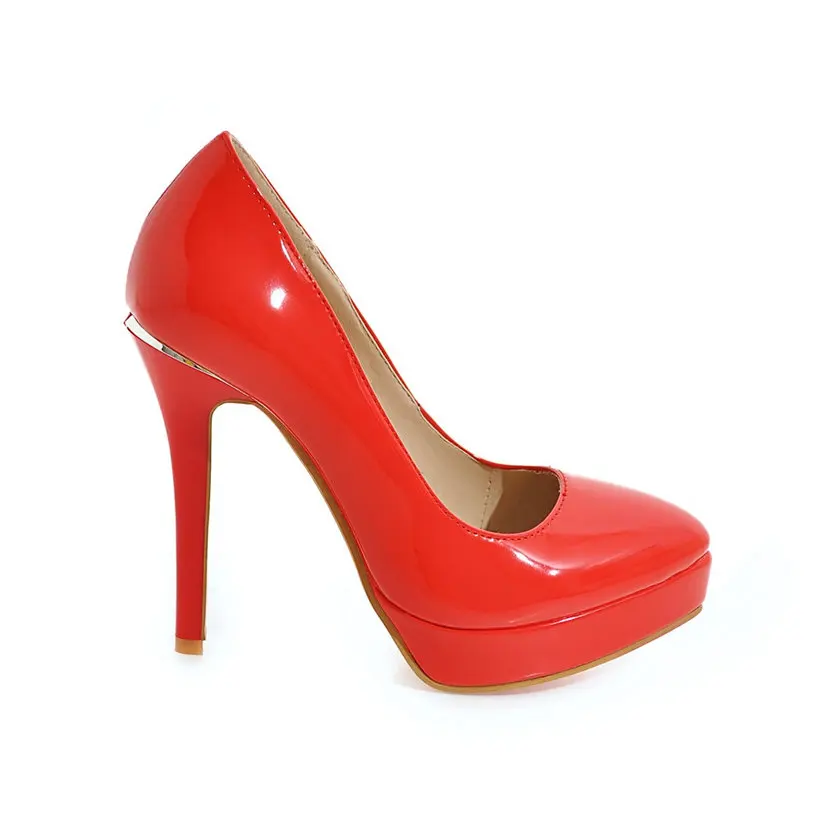 Büyük Boy Zarif Ofis Kadın Pla - Patent Leather Pump incelemesi ve fiyatı