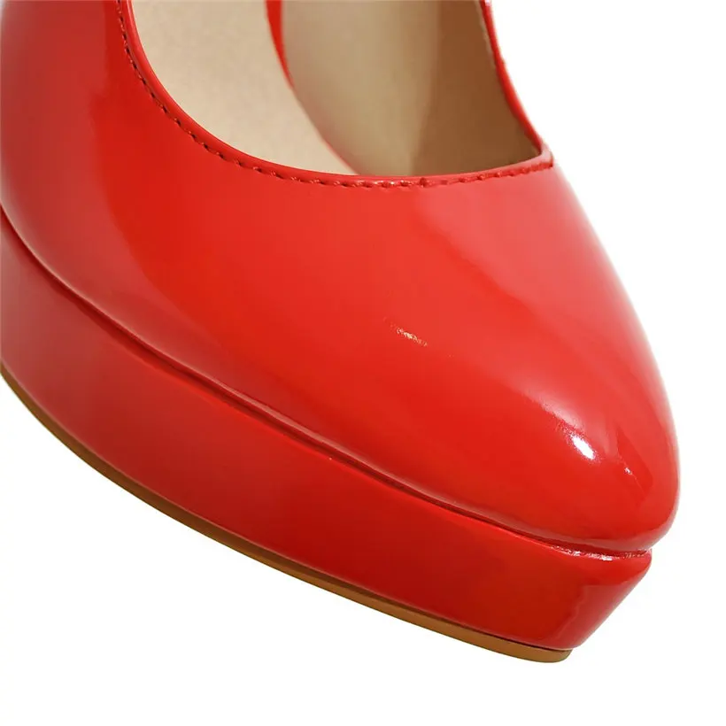Büyük Boy Zarif Ofis Kadın Pla - Patent Leather Pump incelemesi ve fiyatı